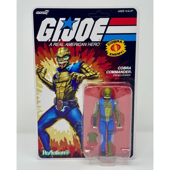 2025 GI Joe Super7 Cobra Commander Once A Man Unpunched MOC ReAction+ 3.75" - Picture 1 of 3